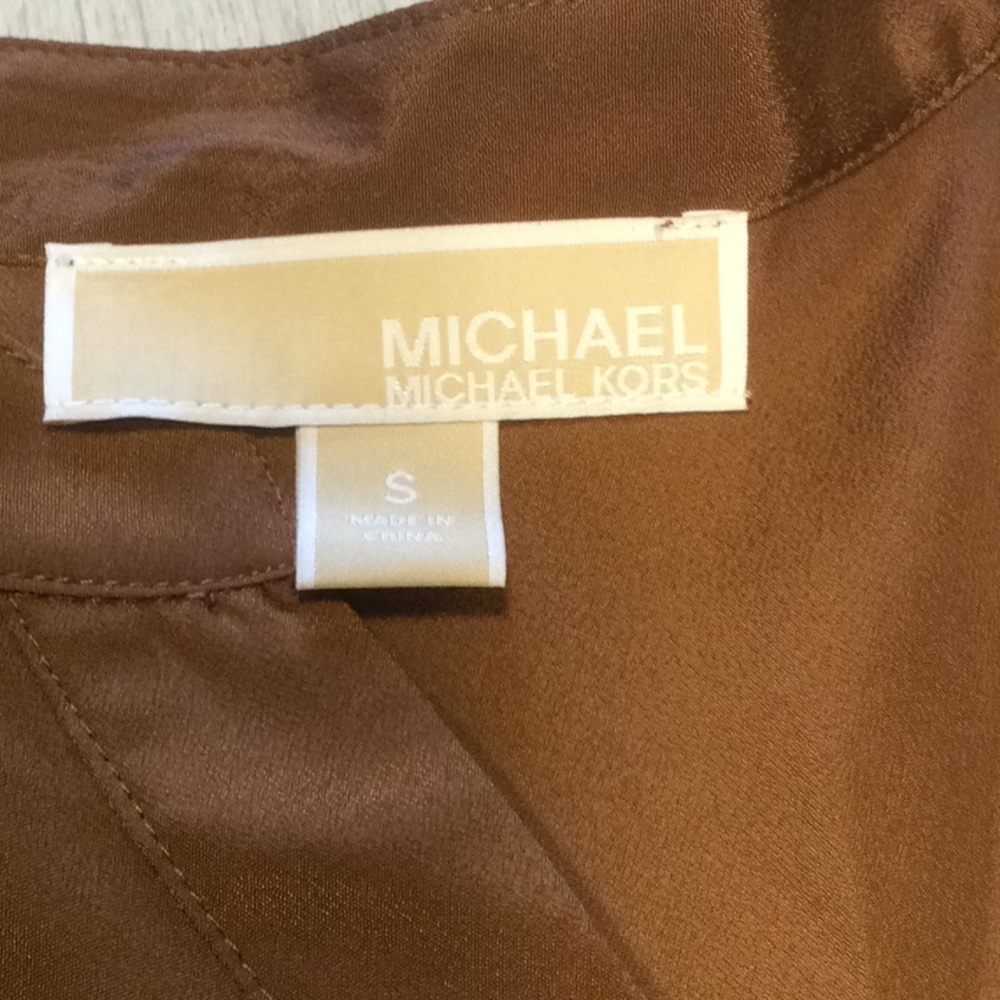 Michael Michael Kors Caramel Brown Blouse - Small - Picture 3 of 16